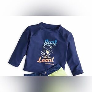 NWT First Impressions Baby Boy Surf Local Rash Guard Shirt